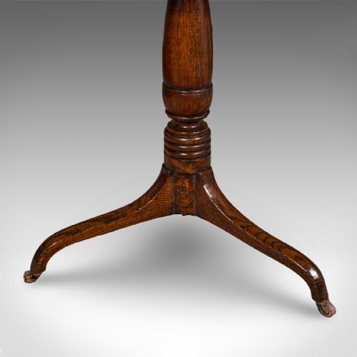 ANTIQUE PARLOUR DRINKING TABLE SCOTTISH OAK TILT TOP COUNTRY HOUSE VICTORIAN - ADDITIONAL PHOTO 10