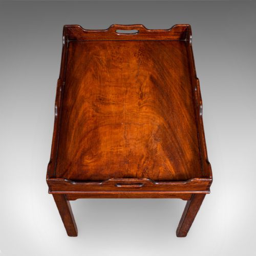 ANTIQUE SILVER PRESENTATION TRAY TABLE ENGLISH SIDE AFTERNOON TEA VICTORIAN - ADDITIONAL PHOTO 7