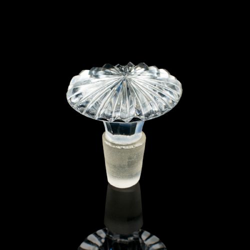 ANTIQUE SPIRIT DECANTER ENGLISH GLASS SILVER PORT BRANDY BOTTLE EDWARDIAN - ADDITIONAL PHOTO 11