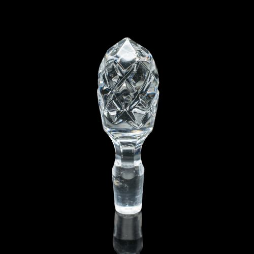 ANTIQUE SHERRY DECANTER ENGLISH GLASS SILVER PLATE SPIRIT BOTTLE EDWARDIAN - ADDITIONAL PHOTO 11