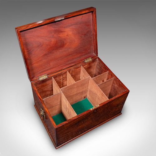 ANTIQUE HUNTING DAY CELLARETTE IRISH WINE STORAGE BOX GILLINGTONS REGENCY - ADDITIONAL PHOTO 6