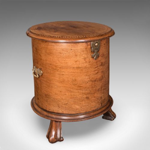 ANTIQUE CELLARETTE ENGLISH WALNUT WINE COOLER STAND REGENCY 1820