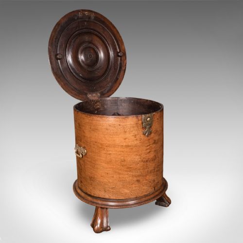 ANTIQUE CELLARETTE ENGLISH WALNUT WINE COOLER STAND REGENCY 1820 - ADDITIONAL PHOTO 1