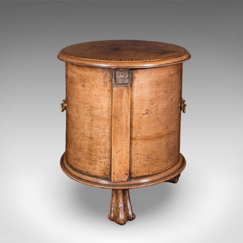 ANTIQUE CELLARETTE ENGLISH WALNUT WINE COOLER STAND REGENCY 1820 - ADDITIONAL PHOTO 4