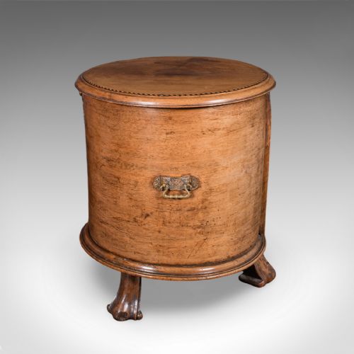 ANTIQUE CELLARETTE ENGLISH WALNUT WINE COOLER STAND REGENCY 1820 - ADDITIONAL PHOTO 5