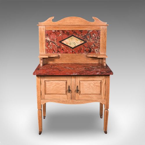 ANTIQUE WASHSTAND ENGLISH PINE DRESSING TABLE COUNTRY HOUSE EDWARDIAN 1910 - ADDITIONAL PHOTO 2