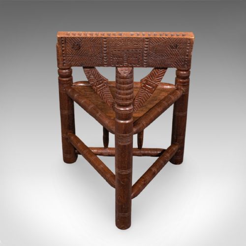 ANTIQUE TURNER'S ARMCHAIR ENGLISH OAK OLD SAXON CHAIR ELBOW SEAT VICTORIAN - ADDITIONAL PHOTO 5