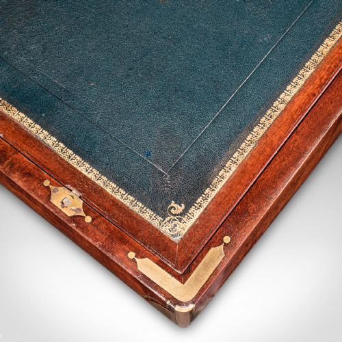 ANTIQUE CORRESPONDENCE BOX IRISH WALNUT WRITING SLOPE AUSTIN WILLIAM IV - ADDITIONAL PHOTO 8