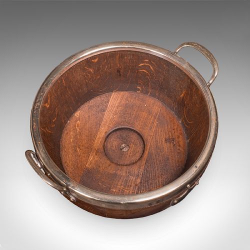 ANTIQUE PRESENTATION PRIZE BOWL ENGLISH OAK CERAMIC FRUIT DISH EDWARDIAN - ADDITIONAL PHOTO 8