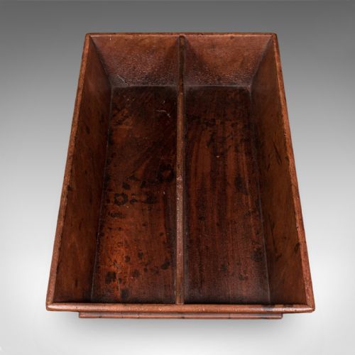 ANTIQUE BUTLER'S CARRY ENGLISH WALNUT COUNTRY HOUSE WORK BOX TRAY GEORGIAN - ADDITIONAL PHOTO 6