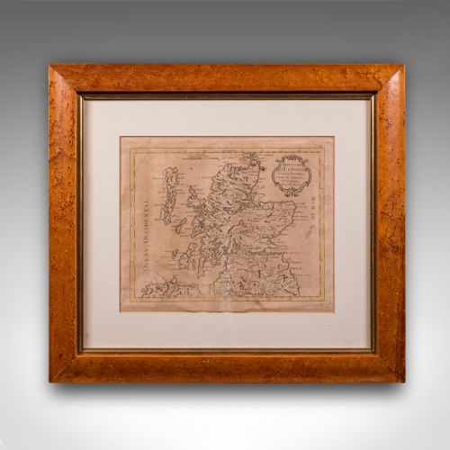 ANTIQUE MAP OF SCOTLAND FRENCH FRAMED CARTOGRAPHY ECOSSE GEORGIAN C1780 - ADDITIONAL PHOTO 1