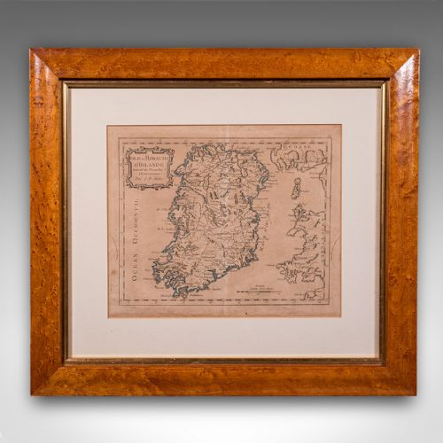 ANTIQUE MAP OF IRELAND FRENCH FRAMED CARTOGRAPHY EIRE GEORGIAN CIRCA 1780 - ADDITIONAL PHOTO 1