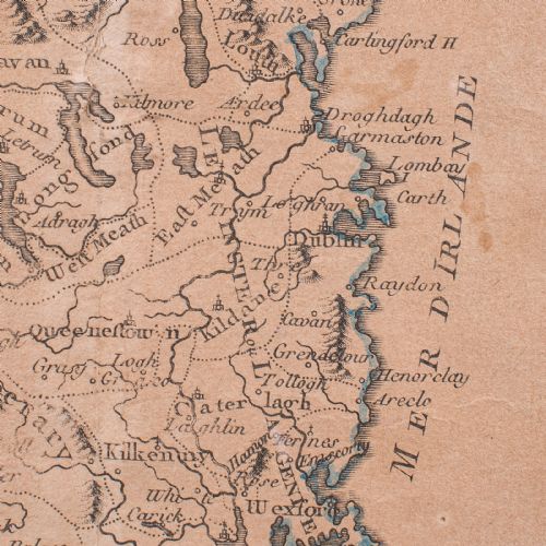 ANTIQUE MAP OF IRELAND FRENCH FRAMED CARTOGRAPHY EIRE GEORGIAN CIRCA 1780 - ADDITIONAL PHOTO 8