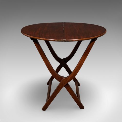 ANTIQUE GARDEN PARTY SERVING TABLE ENGLISH FOLDING LOUNGE VERANDA VICTORIAN - ADDITIONAL PHOTO 5