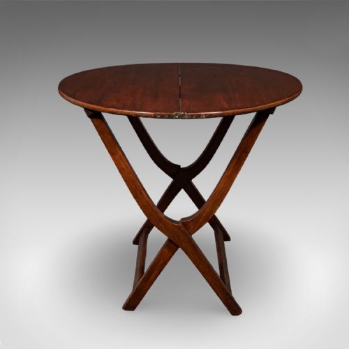 ANTIQUE GARDEN PARTY SERVING TABLE ENGLISH FOLDING LOUNGE VERANDA VICTORIAN - ADDITIONAL PHOTO 7