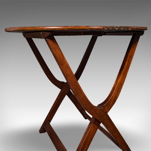 ANTIQUE GARDEN PARTY SERVING TABLE ENGLISH FOLDING LOUNGE VERANDA VICTORIAN - ADDITIONAL PHOTO 9