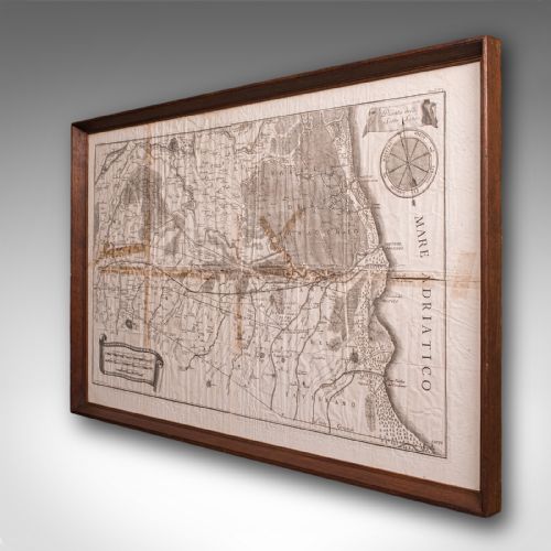 ANTIQUE ITALIAN REGION MAP FRAMED CARTOGRAPHY 18TH CENTURY EMILIA ROMAGNA - ADDITIONAL PHOTO 2