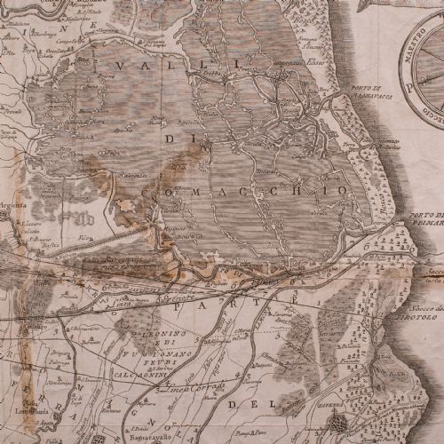 ANTIQUE ITALIAN REGION MAP FRAMED CARTOGRAPHY 18TH CENTURY EMILIA ROMAGNA - ADDITIONAL PHOTO 6