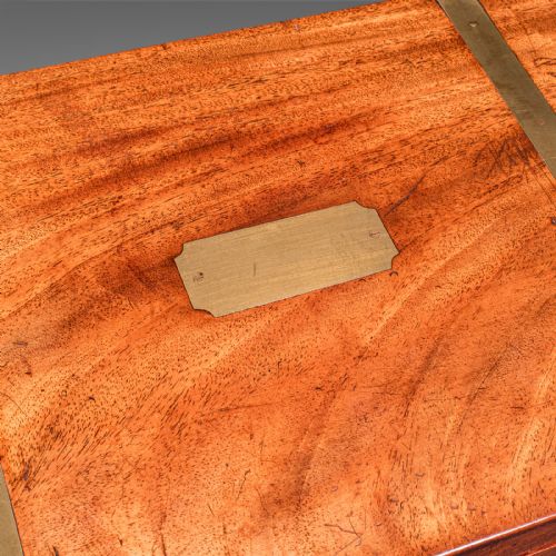 ANTIQUE CAMPAIGN WRITING SLOPE ENGLISH CORRESPONDENCE BOX BOOK REST VICTORIAN - ADDITIONAL PHOTO 7