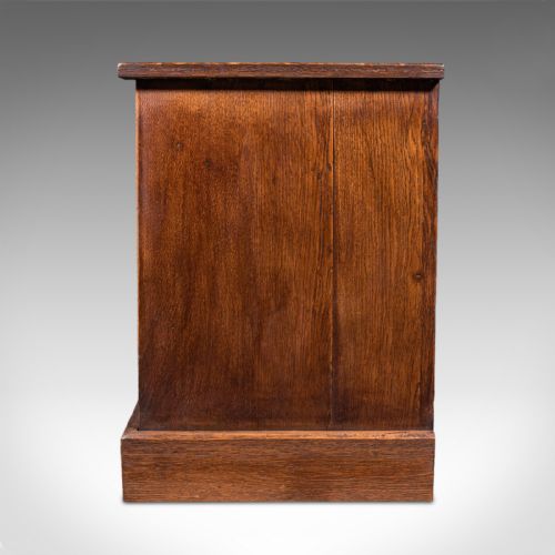 LARGE ANTIQUE DRESSER BASE ENGLISH OAK GOTHIC REVIVAL WINDOW SEAT VICTORIAN - ADDITIONAL PHOTO 4