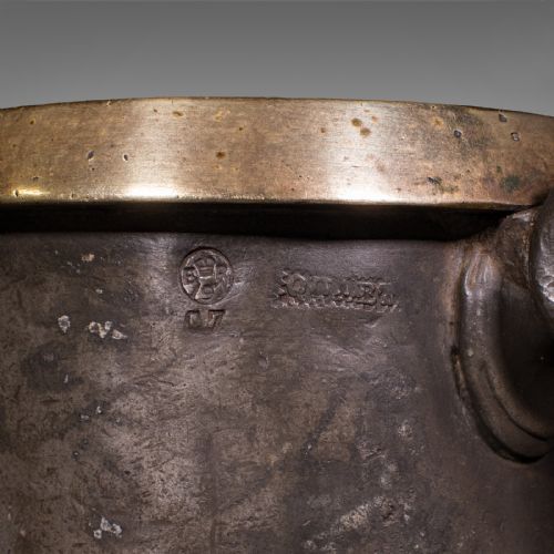 ANTIQUE PUBLIC HOUSE TANKARD ENGLISH PEWTER QUART JUG BREWERIANA VICTORIAN - ADDITIONAL PHOTO 8