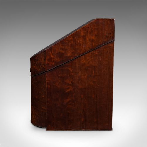 ANTIQUE KNIFE BOX ENGLISH KITCHEN ORGANISER 46 ITEM CUTLERY STORAGE GEORGIAN - ADDITIONAL PHOTO 6