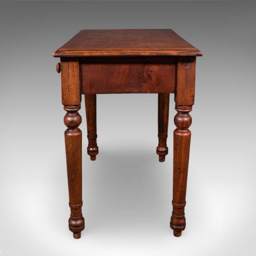SMALL ANTIQUE CANDLEMAKER'S TABLE ENGLISH SCHOLAR'S DESK SIDE LAMP VICTORIAN - ADDITIONAL PHOTO 3