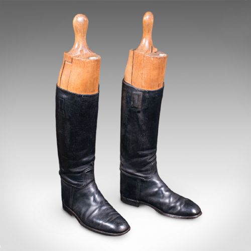 ANTIQUE BOOTMAKER'S LAST ENGLISH LEATHER BEECH BOOTS STRETCHER MAXWELL LONDON