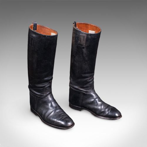 ANTIQUE BOOTMAKER'S LAST ENGLISH LEATHER BEECH BOOTS STRETCHER MAXWELL LONDON - ADDITIONAL PHOTO 2
