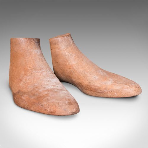 ANTIQUE BOOTMAKER'S LAST ENGLISH LEATHER BEECH BOOTS STRETCHER MAXWELL LONDON - ADDITIONAL PHOTO 5