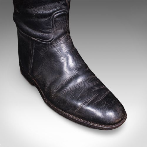 ANTIQUE BOOTMAKER'S LAST ENGLISH LEATHER BEECH BOOTS STRETCHER MAXWELL LONDON - ADDITIONAL PHOTO 9