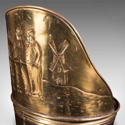 ANTIQUE DECORATIVE STICK STAND DUTCH BRASS COUNTRY HOUSE UMBRELLA VICTORIAN - ADDITIONAL PHOTO 10
