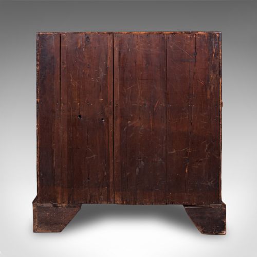 ANTIQUE FALL FRONT BUREAU ENGLISH WALNUT WRITING CABINET GEORGIAN C1750 - ADDITIONAL PHOTO 6