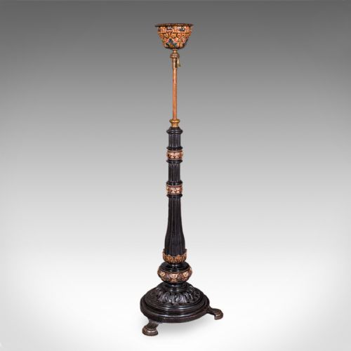 Antique Hanging Plant Stand, English, Aesthetic Movement, Adjustable, Victorian