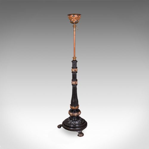 fig 2. Antique Hanging Plant Stand, English, Aesthetic Movement, Adjustable, Victorian