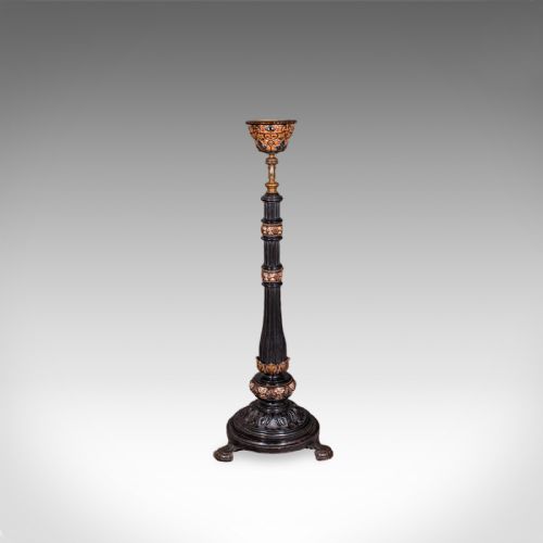 fig 4. Antique Hanging Plant Stand, English, Aesthetic Movement, Adjustable, Victorian