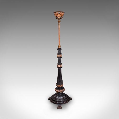 fig 5. Antique Hanging Plant Stand, English, Aesthetic Movement, Adjustable, Victorian