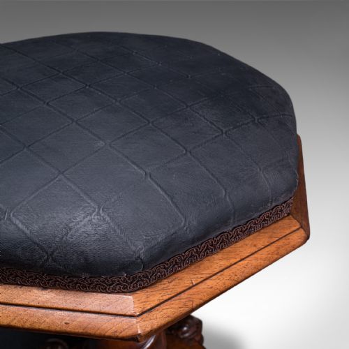 ANTIQUE ESTATE CHAPEL ORGANIST'S STOOL SCOTTISH WALNUT MUSIC RISER WILLIAM IV - ADDITIONAL PHOTO 9