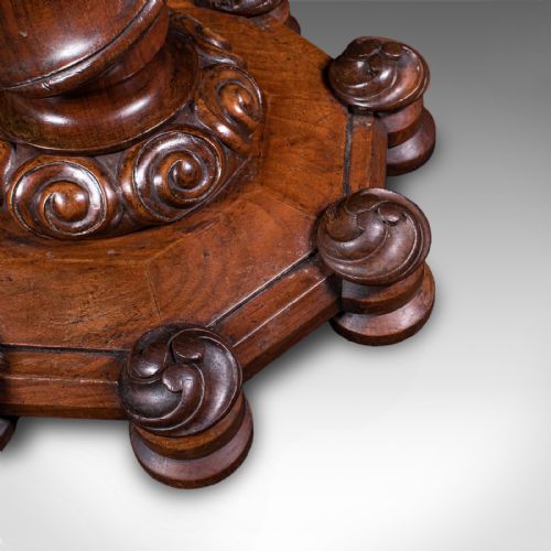 ANTIQUE ESTATE CHAPEL ORGANIST'S STOOL SCOTTISH WALNUT MUSIC RISER WILLIAM IV - ADDITIONAL PHOTO 10