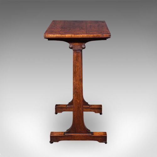 ANTIQUE SIDE TABLE ENGLISH MORNING ROOM LOUNGE READING SERVING REGENCY - ADDITIONAL PHOTO 2