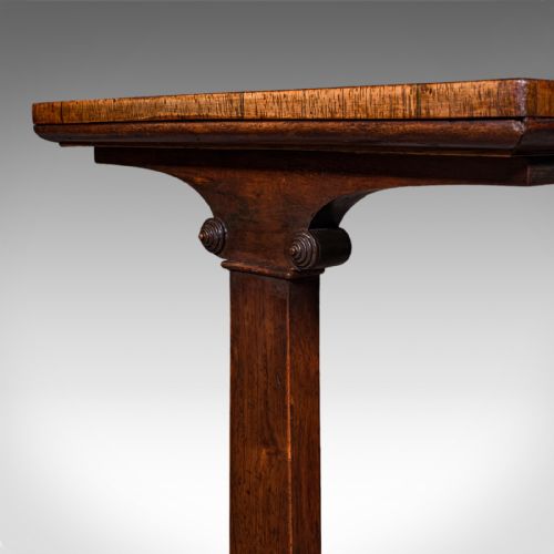 ANTIQUE SIDE TABLE ENGLISH MORNING ROOM LOUNGE READING SERVING REGENCY - ADDITIONAL PHOTO 8