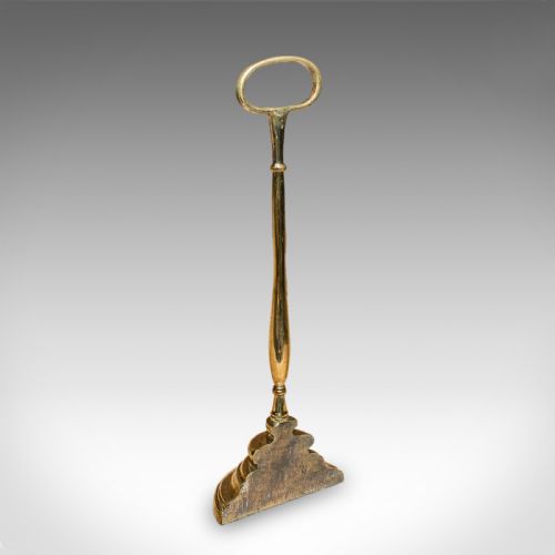 RARE ANTIQUE TRIO OF DOOR BUTLERS ENGLISH BRASS DOORSTOP EDWARDIAN C1910 - ADDITIONAL PHOTO 4