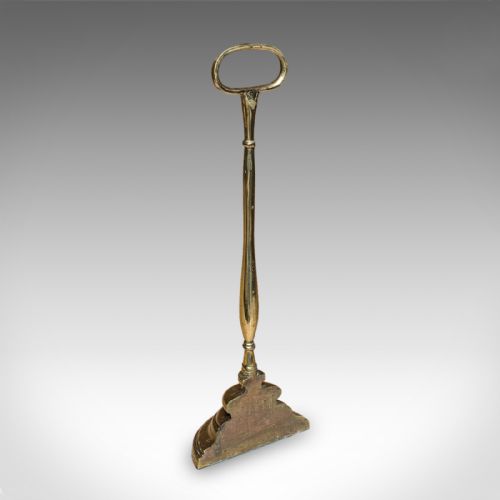 RARE ANTIQUE TRIO OF DOOR BUTLERS ENGLISH BRASS DOORSTOP EDWARDIAN C1910 - ADDITIONAL PHOTO 6