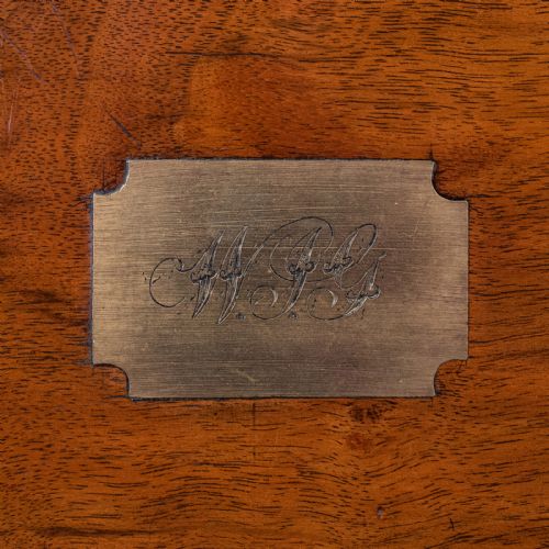 ANTIQUE WRITING SLOPE ENGLISH WALNUT CORRESPONDENCE BOX REGENCY CIRCA 1825 - ADDITIONAL PHOTO 7