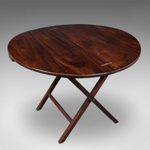 ANTIQUE KITCHEN GARDEN TABLE ENGLISH FOLDING COACHING OCCASIONAL EDWARDIAN