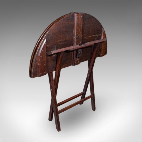 ANTIQUE KITCHEN GARDEN TABLE ENGLISH FOLDING COACHING OCCASIONAL EDWARDIAN - ADDITIONAL PHOTO 2