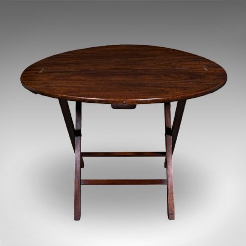 ANTIQUE KITCHEN GARDEN TABLE ENGLISH FOLDING COACHING OCCASIONAL EDWARDIAN - ADDITIONAL PHOTO 3
