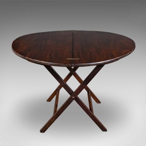 ANTIQUE KITCHEN GARDEN TABLE ENGLISH FOLDING COACHING OCCASIONAL EDWARDIAN - ADDITIONAL PHOTO 4