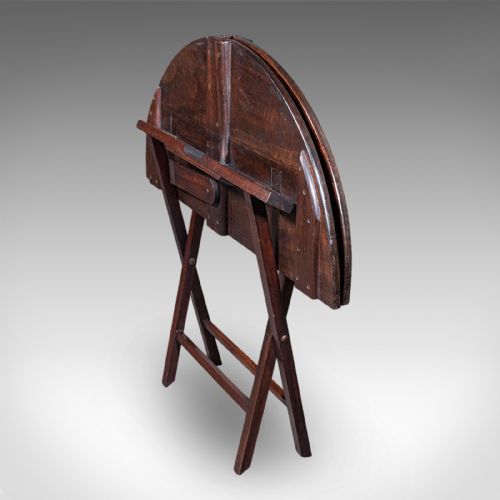 ANTIQUE KITCHEN GARDEN TABLE ENGLISH FOLDING COACHING OCCASIONAL EDWARDIAN - ADDITIONAL PHOTO 10