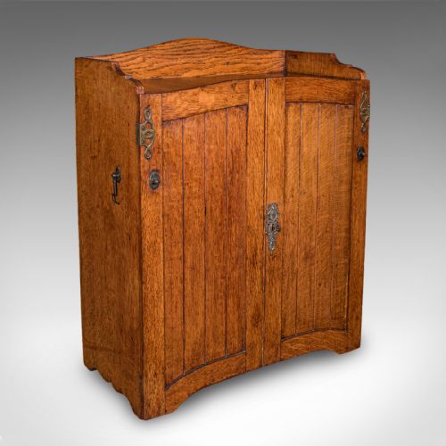 ANTIQUE ESTATE GAMEKEEPER'S CABINET SCOTTISH OAK CLERK'S CUPBOARD VICTORIAN - ADDITIONAL PHOTO 1